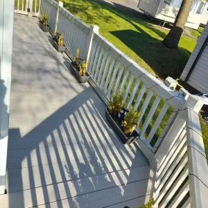 Static Caravan Wrapround Decking - Image 6