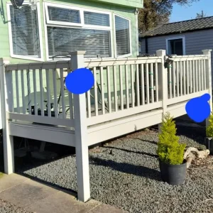 Static Caravan Wrapround Decking