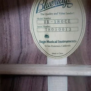 Blueridge 180CE Dreadnaught Electro Acoustic Guitar - Image 6