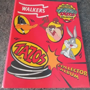 Vintage Walkers Tazos Collector Album 1996 Set 1–50