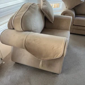 Sofa three piece and one arm chair - Image 3