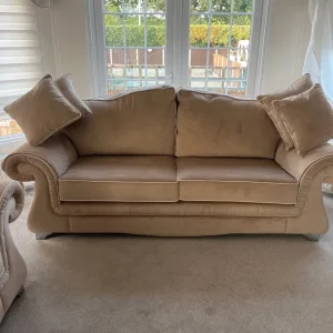 Sofa three piece and one arm chair