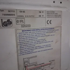 12 volt microwave and leads - Image 3