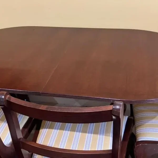 Dining table and chairs