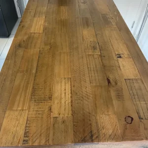 Dining table with breakfast bar and 2 bar stools - Image 6