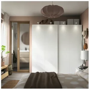 IKEA Hasvik White Sliding Wardrobe Doors (200x201) - Image 3