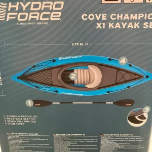 Inflatable kayak and pump - Image 5