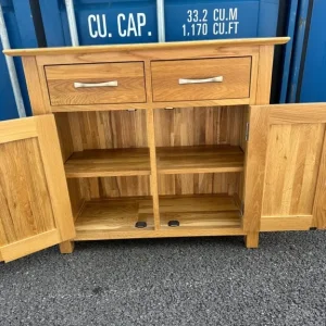 Solid oak sideboard 85 cm wide 35 cm deep 77 cm high - Image 4