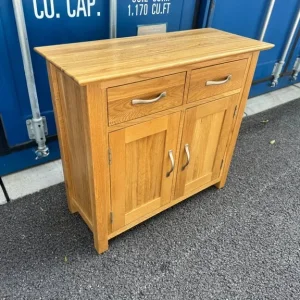 Solid oak sideboard 85 cm wide 35 cm deep 77 cm high - Image 6