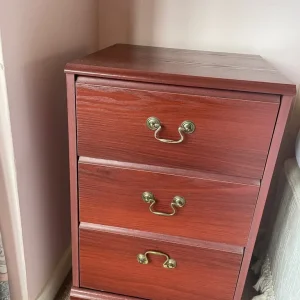 Pair of bedside tables with 3 drawers - Image 2
