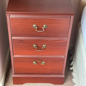 Pair of bedside tables with 3 drawers - Image 3