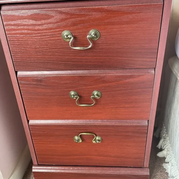 Pair of bedside tables with 3 drawers