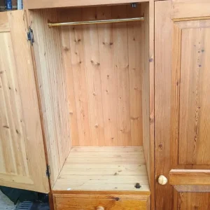 Large Solid Pine Wardrobe - Image 2