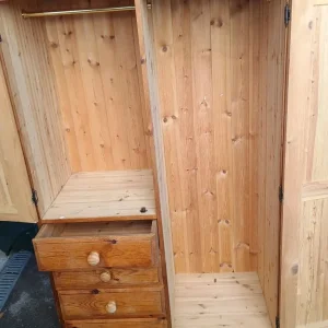 Large Solid Pine Wardrobe - Image 4