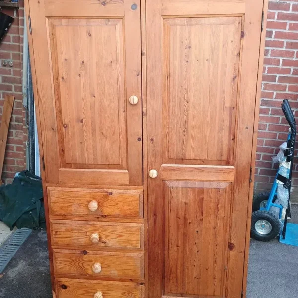 Large Solid Pine Wardrobe