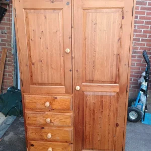 Large Solid Pine Wardrobe