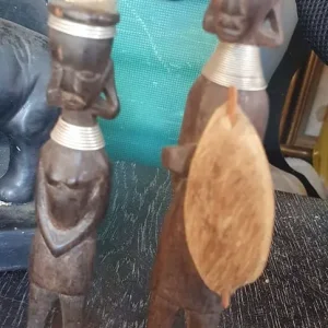 Various wooden ornimants - Image 3