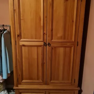 Pine Double Wardrobe & Chest of Drawers - Image 6