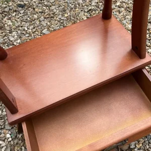 Wooden clothes stand with drawer - Image 2