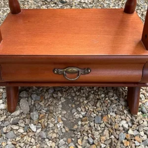 Wooden clothes stand with drawer - Image 4