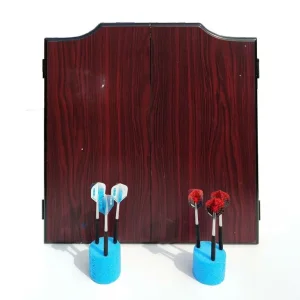 Dart Board With Cabinet And 6 Darts - Image 4