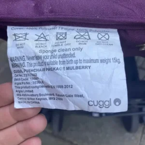 Cuggl Lightweight Pushchair Mulberry - Image 4