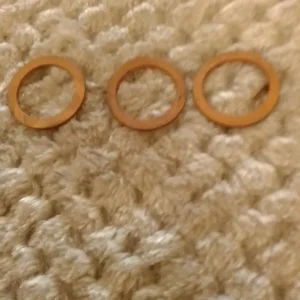 3 swaglok copper gasket for 1/4 inch iso parallel thread and 1 3/8 inch - Image 3