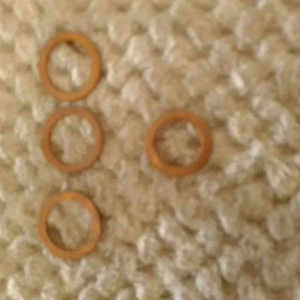 3 swaglok copper gasket for 1/4 inch iso parallel thread and 1 3/8 inch