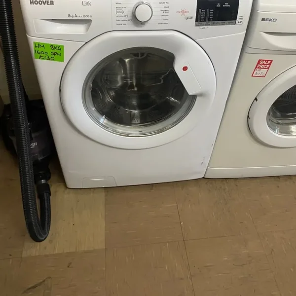white hoover 1600rpm 8kg washing machine