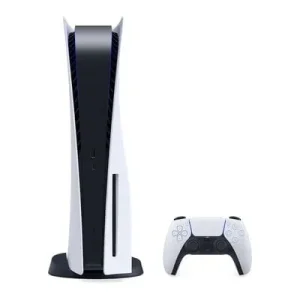 PlayStation 5 with controller