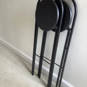 Habitat smart modern black bar stools, pair - Image 3