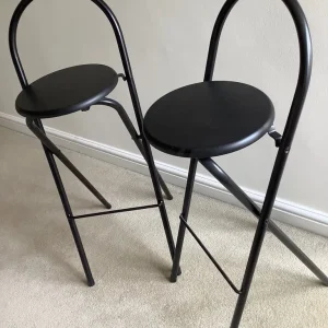 Habitat smart modern black bar stools, pair