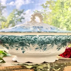 Vintage serving dish with lid - Image 5