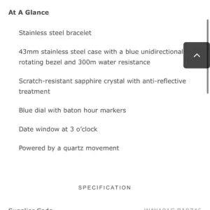 Men’s Tag Heuer Aquaracer blue - Image 8