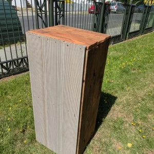 Large wooden planter