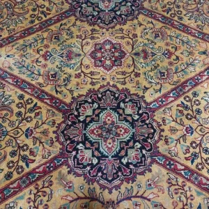 Handmade Persian varramin rug