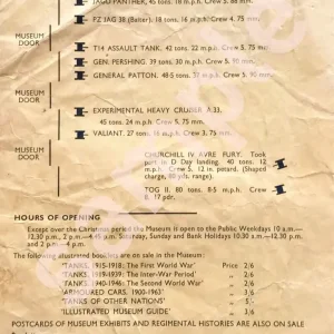 Royal Armoured Corps Bovington Tank Museum Guide (1960s) - Image 4