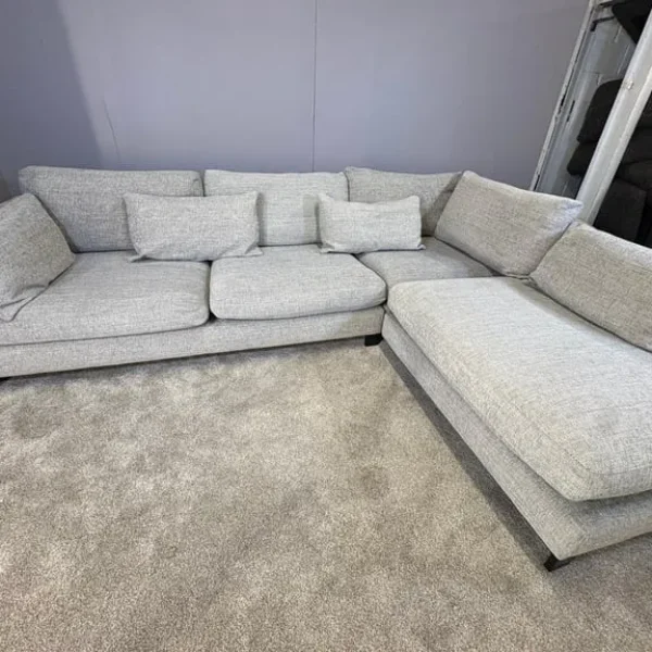 Dwell Large grey right hand corner sofa
