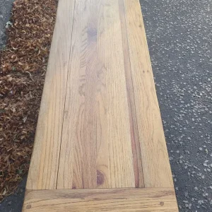 Solid oak topped entertainment unit - Image 7