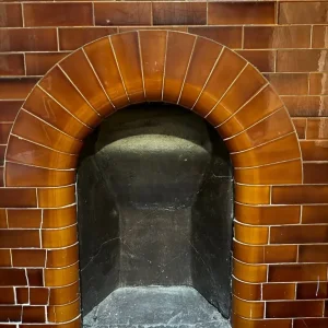 Edwardian Arched Tiled Insert (no hearth) - Image 3