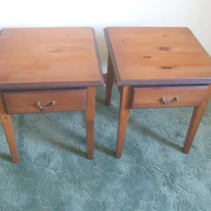 2 x Pine Bedside Tables - Image 2