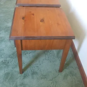 2 x Pine Bedside Tables - Image 3