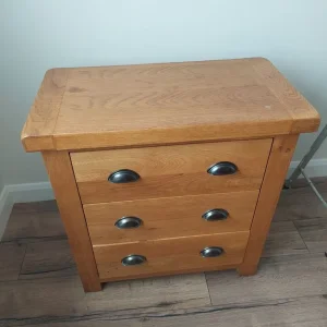 Solid oak triple door wardrobe set - Image 4