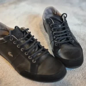 Lacoste black shoes size 10 UK