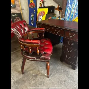 Oxblood captains chair - Image 2