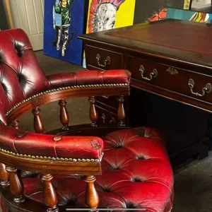 Oxblood captains chair - Image 3