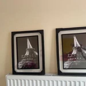 2 Picture frames with transparent glass, A3 size