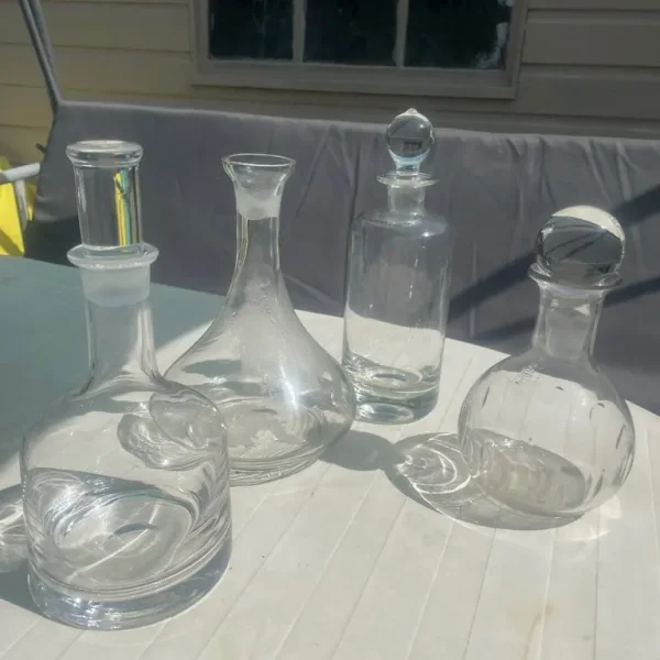 Various Glass Decanters