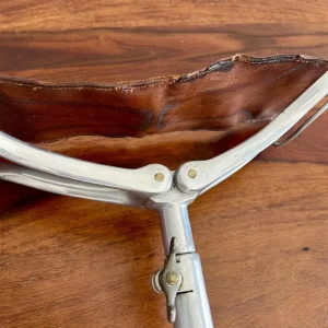 Vintage Aluminium Shooting Stick with Leather Seat - Image 5