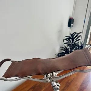 Vintage Aluminium Shooting Stick with Leather Seat - Image 6